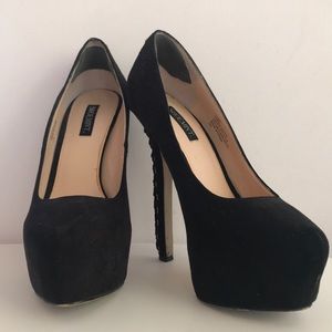 Shoemint Suede Platform Heels
